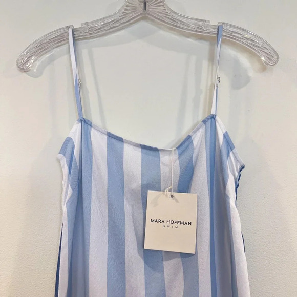 Mara Hoffman Swim Sena Striped Adjustable Beach Cover Up Midi Dress XS NWT - Picture 5 of 11